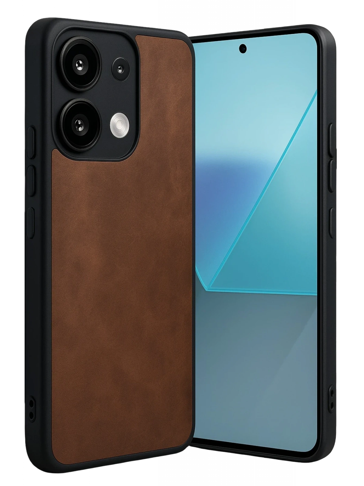 Newface Xiaomi Redmi Note 13 Pro 4G Kılıf Aras Deri Kapak - Taba