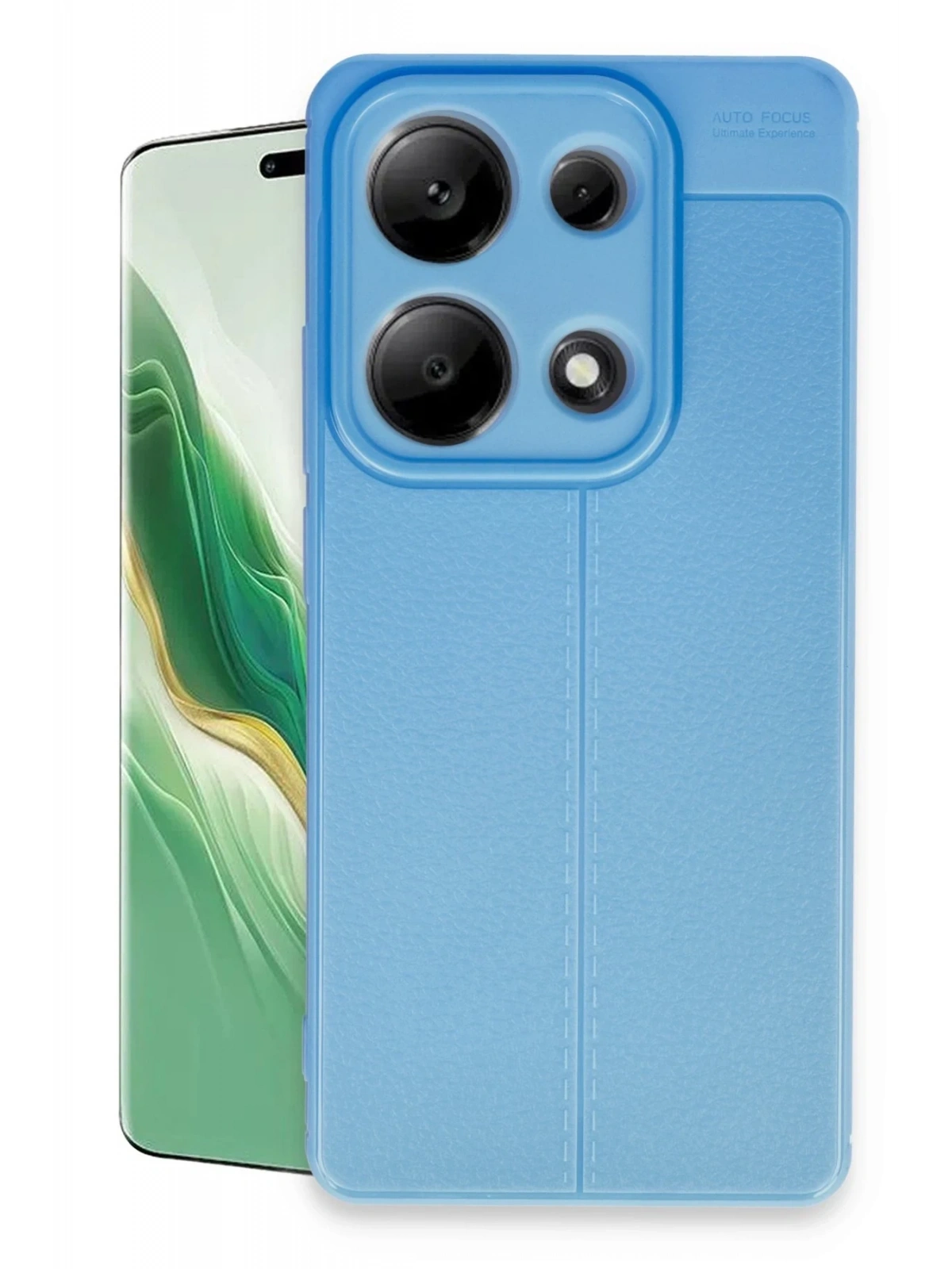Newface Xiaomi Redmi Note 13 Pro 4G Kılıf Auto Focus Kapak - Mavi
