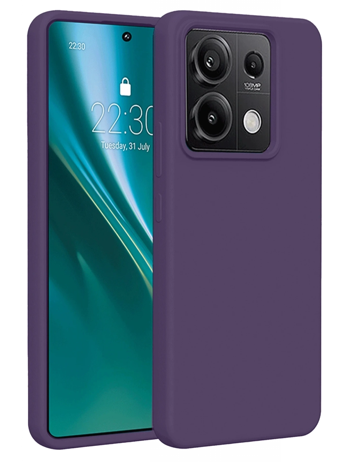 Newface Xiaomi Redmi Note 13 Pro 4G Kılıf First Silikon - Mor