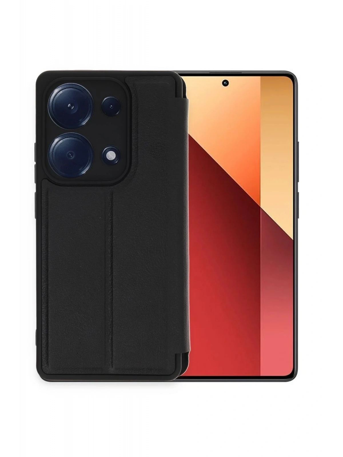 Newface Xiaomi Redmi Note 13 Pro 4G Kılıf Flip Cover - Siyah