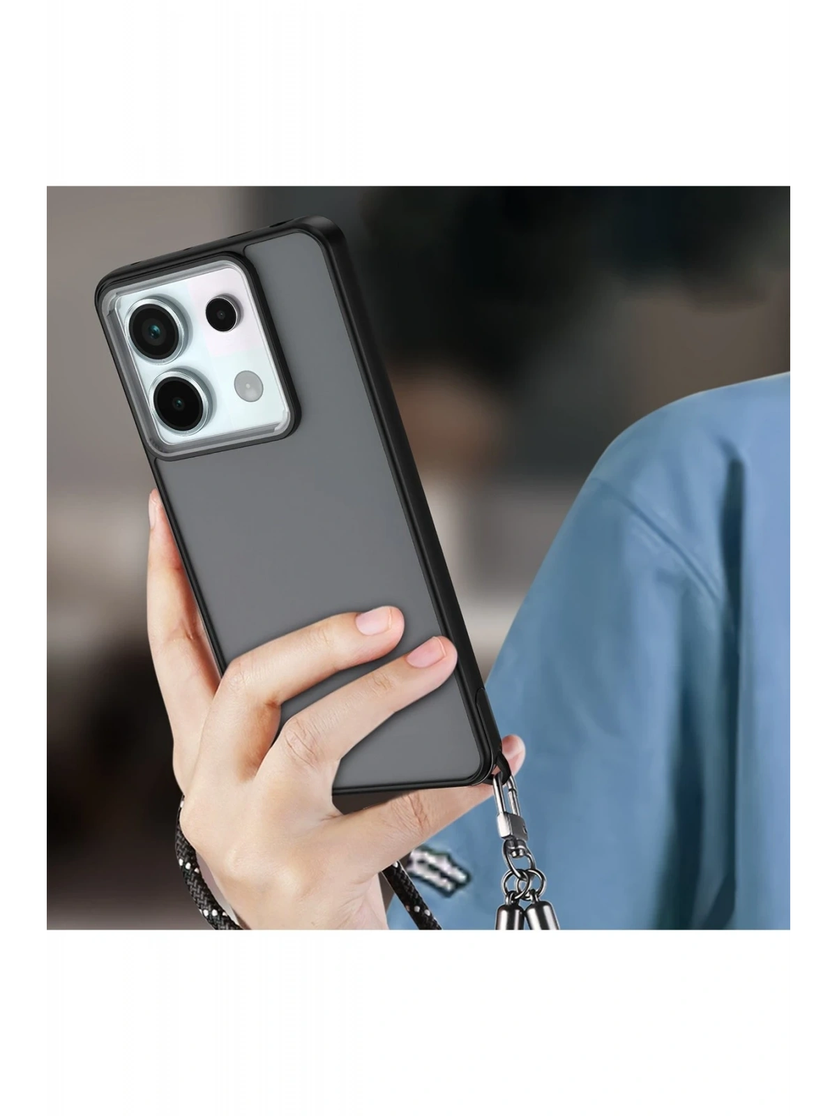 Newface Xiaomi Redmi Note 13 Pro 5G Kılıf Elegant Kapak - Pudra