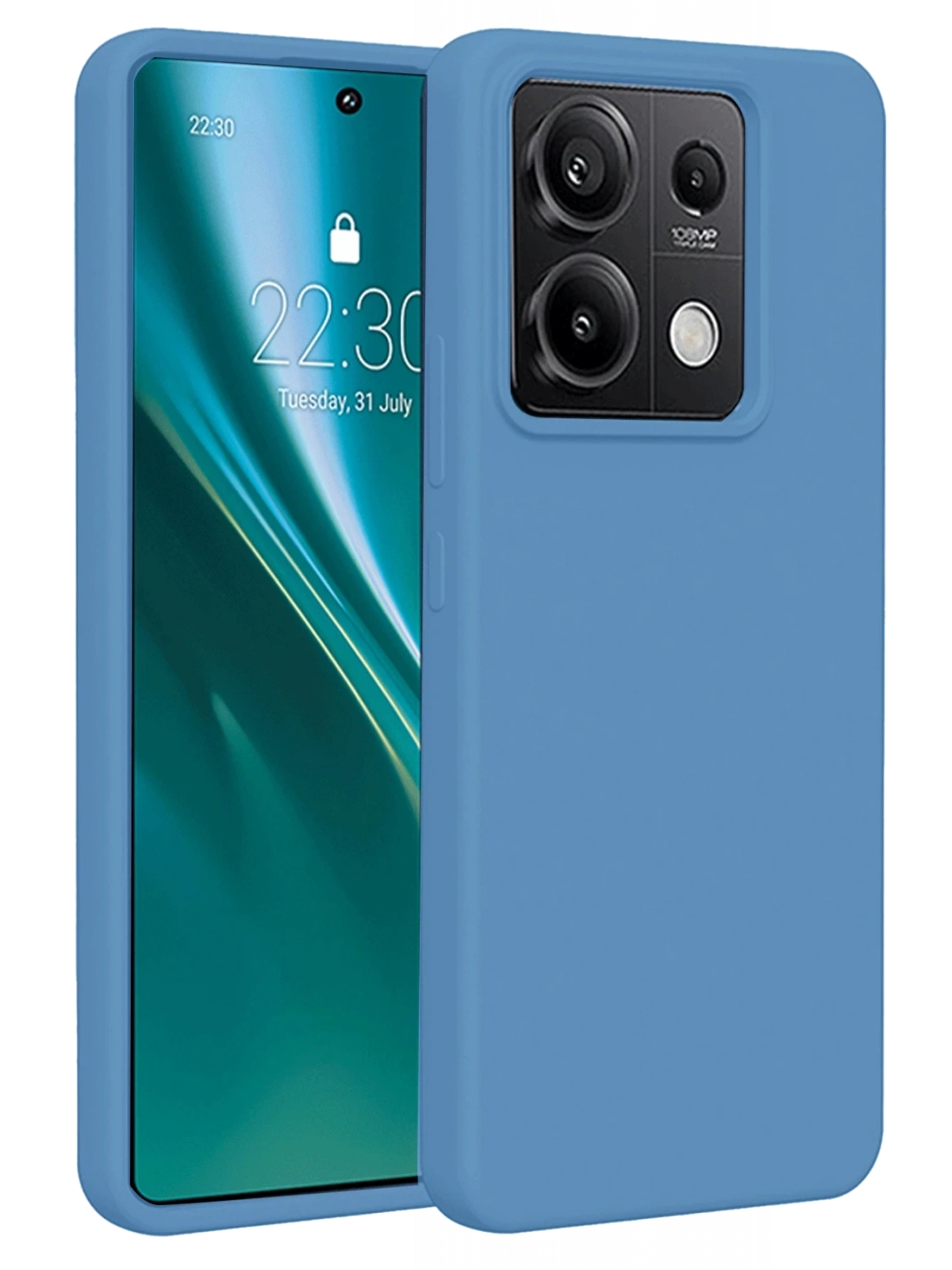 Newface Xiaomi Redmi Note 13 Pro 5G Kılıf First Silikon - Mavi