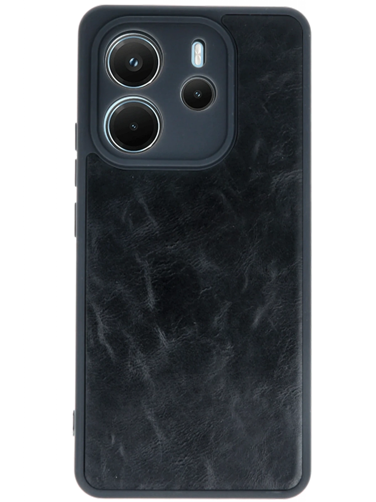 Newface Xiaomi Redmi Note 14 4G Kılıf Aras Deri Kapak - Siyah