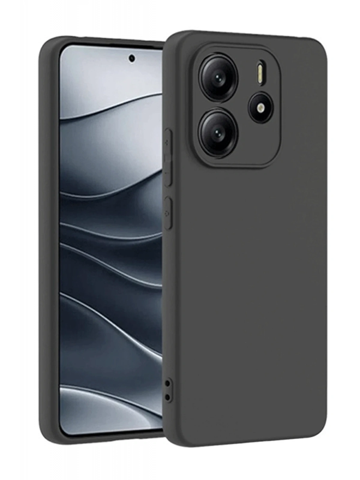 Newface Xiaomi Redmi Note 14 4G Kılıf First Silikon - Siyah