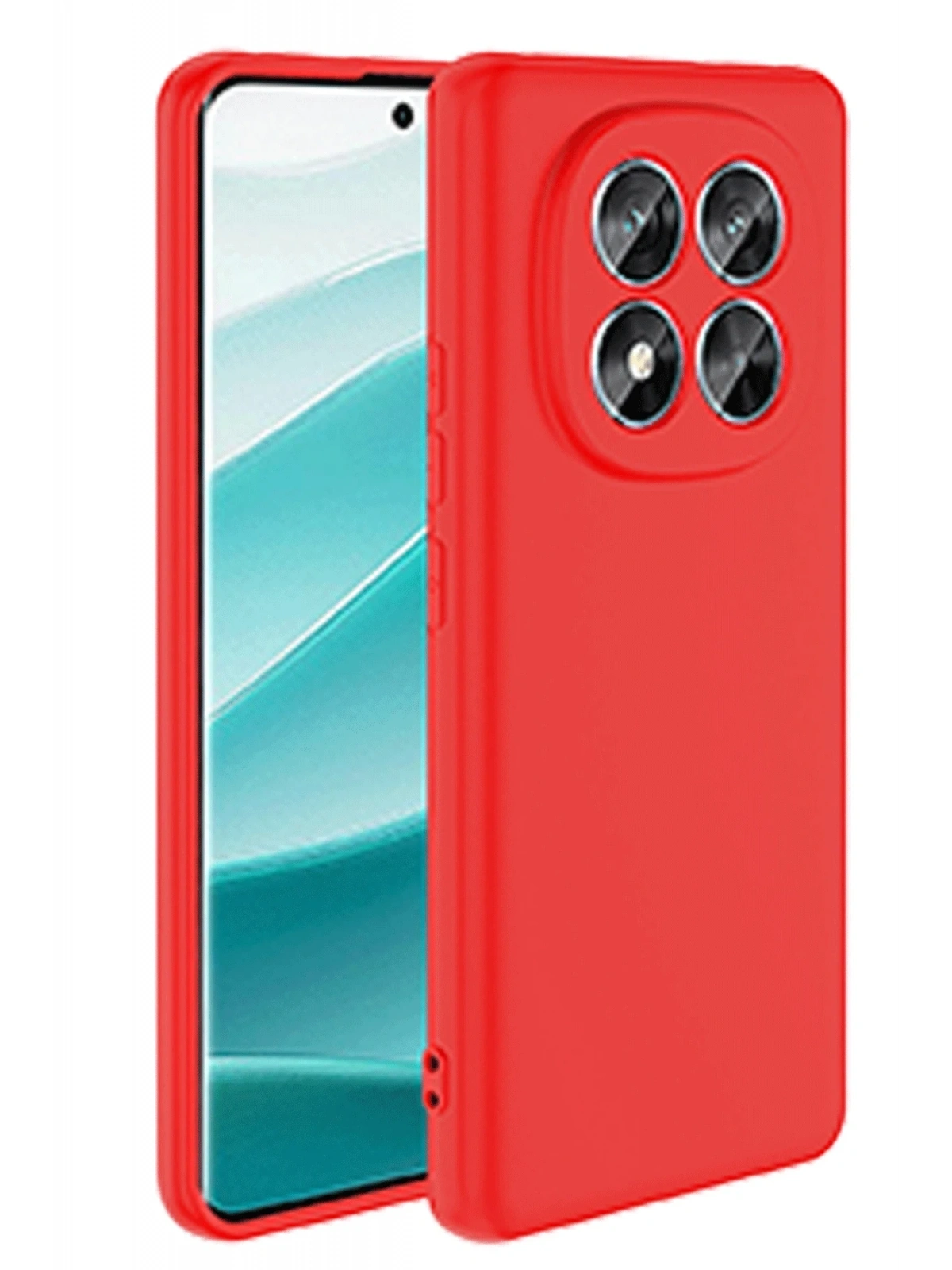 Newface Xiaomi Redmi Note 14 Pro 4G Kılıf First Silikon - Kırmızı