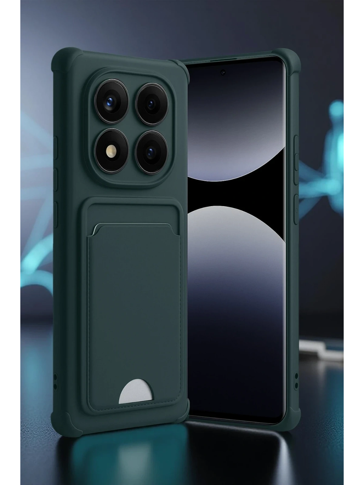 Newface Xiaomi Redmi Note 14 Pro Plus Kelvin Kartvizitli Silikon - Bordo