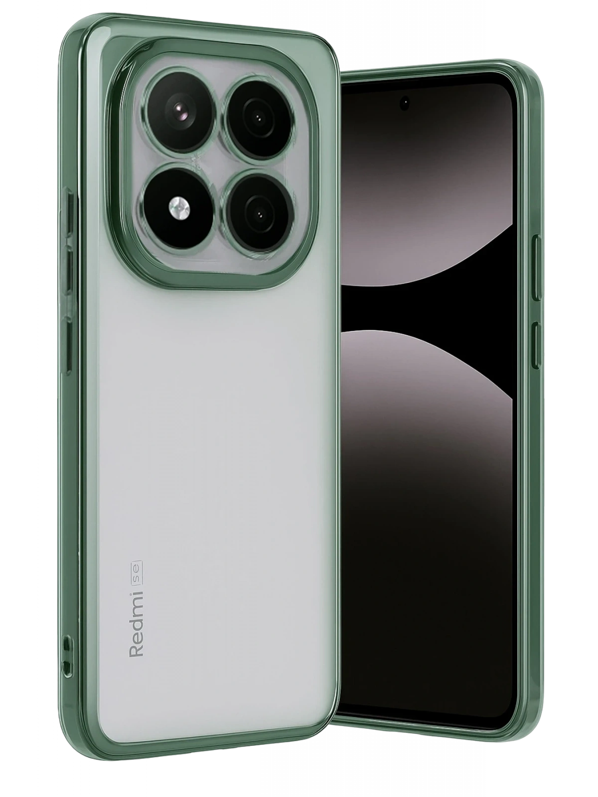 Newface Xiaomi Redmi Note 14 Pro Plus Kılıf Razer Lensli Silikon - Yeşil