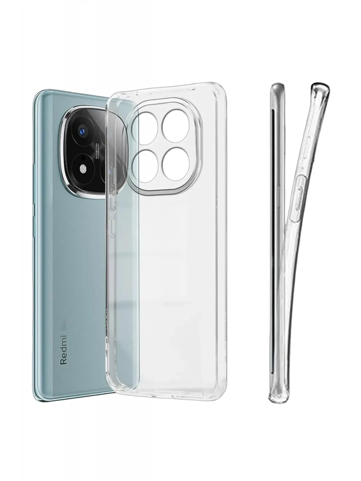 Newface Xiaomi Redmi Note 15 4G Lüx Şeffaf Silikon - Şeffaf
