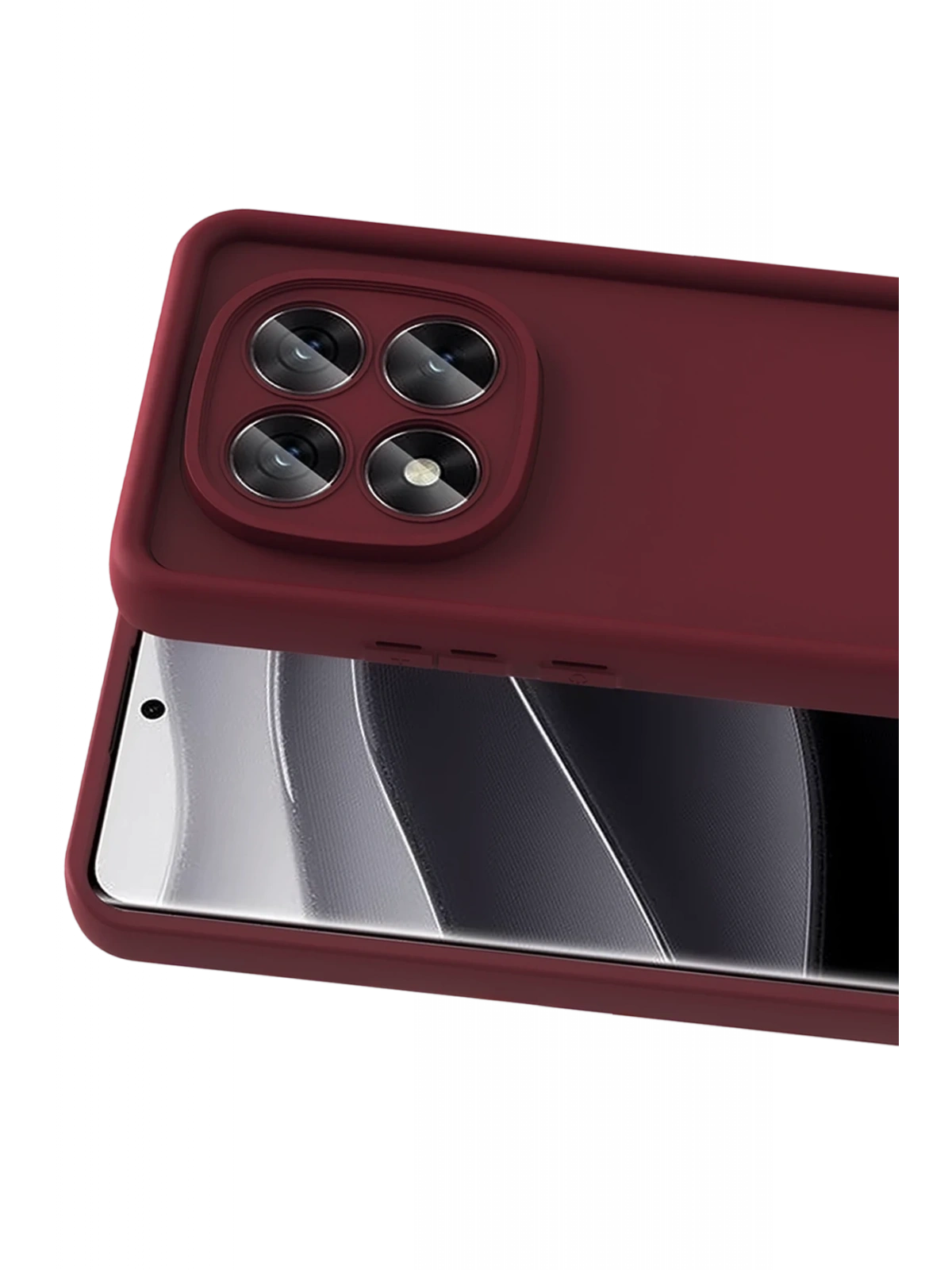 Newface Xiaomi Redmi Note 15 4G Viera Silikon - Bordo