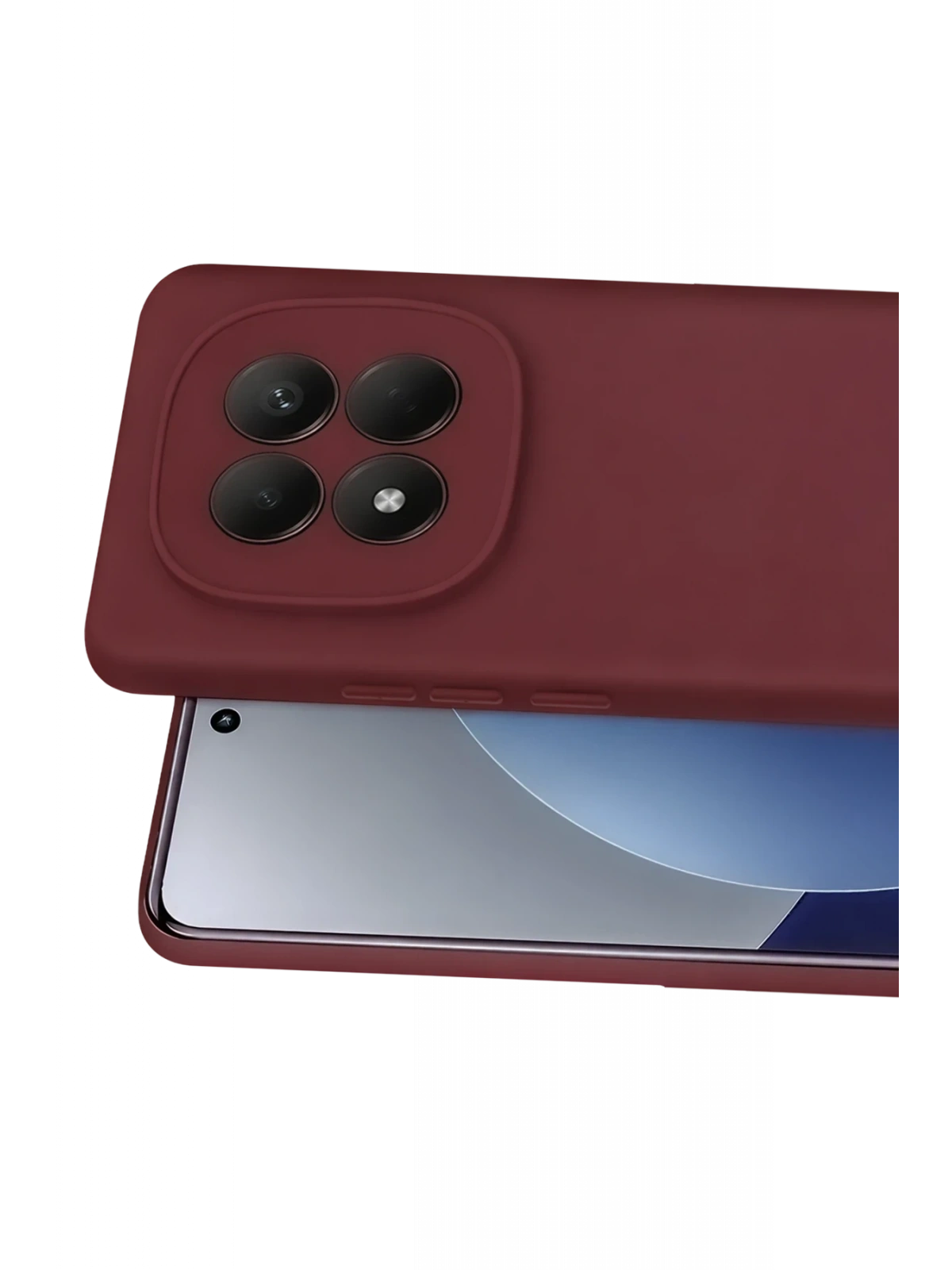 Newface Xiaomi Redmi Note 15 Pro 4G First Silikon - Bordo