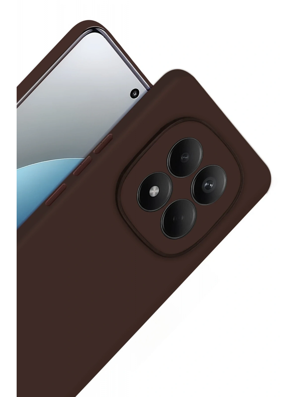 Newface Xiaomi Redmi Note 15 Pro 4G First Silikon - Kahverengi