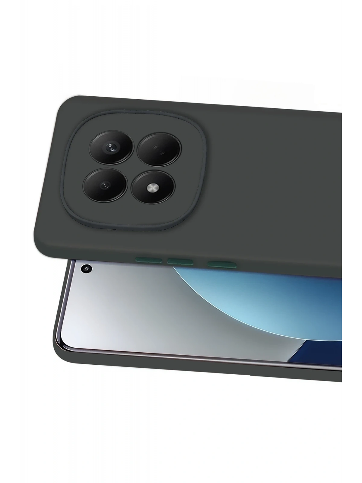Newface Xiaomi Redmi Note 15 Pro 4G First Silikon - Koyu Yeşil