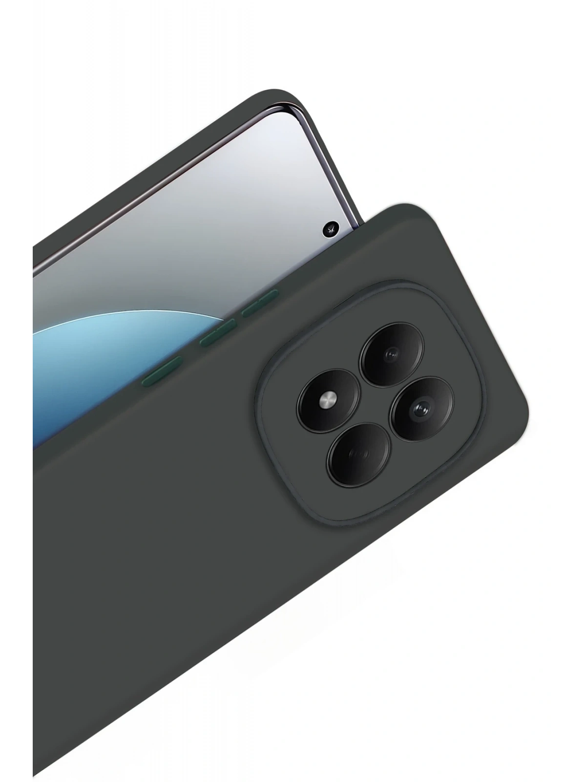 Newface Xiaomi Redmi Note 15 Pro 5G First Silikon - Koyu Yeşil