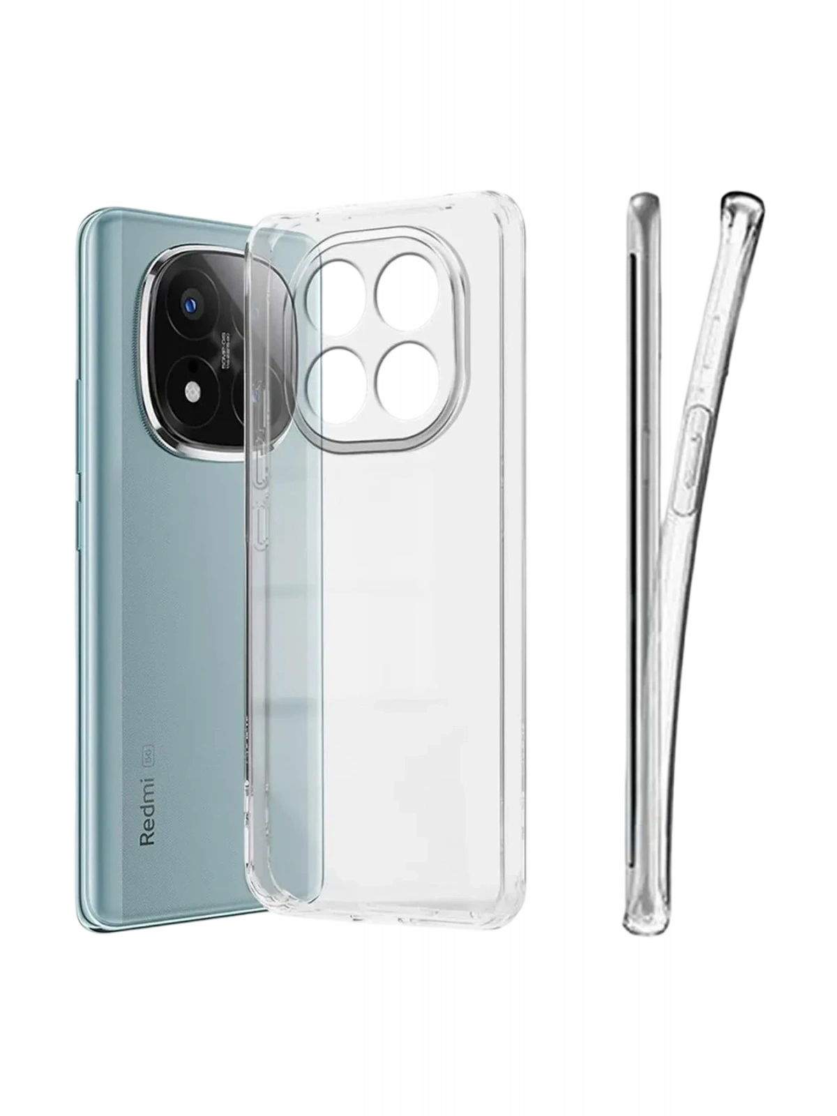 Newface Xiaomi Redmi Note 15 Pro Plus 5G Lüx Şeffaf Silikon - Şeffaf