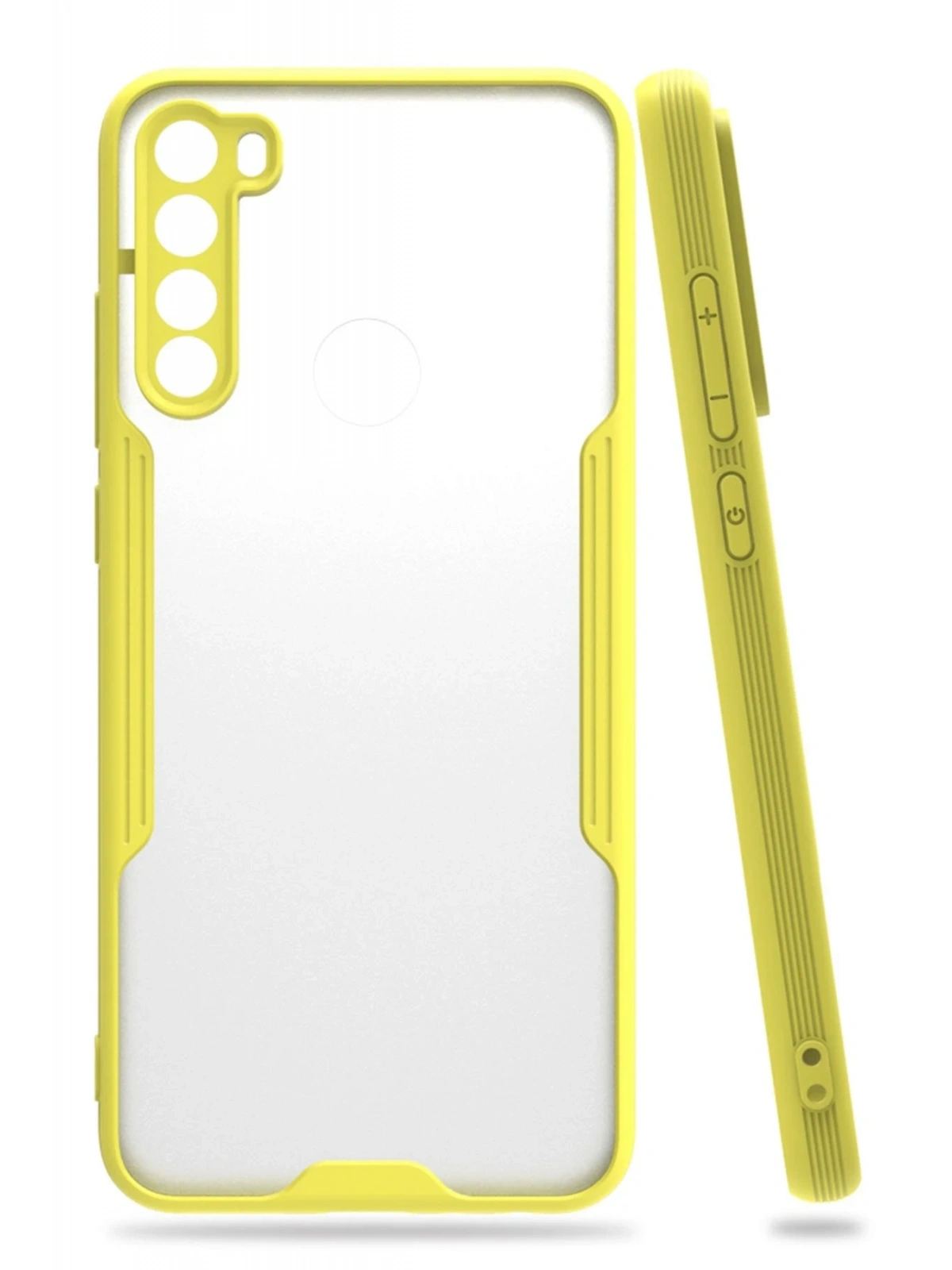 Newface Xiaomi Redmi Note 8 Kılıf Platin Silikon - Sarı