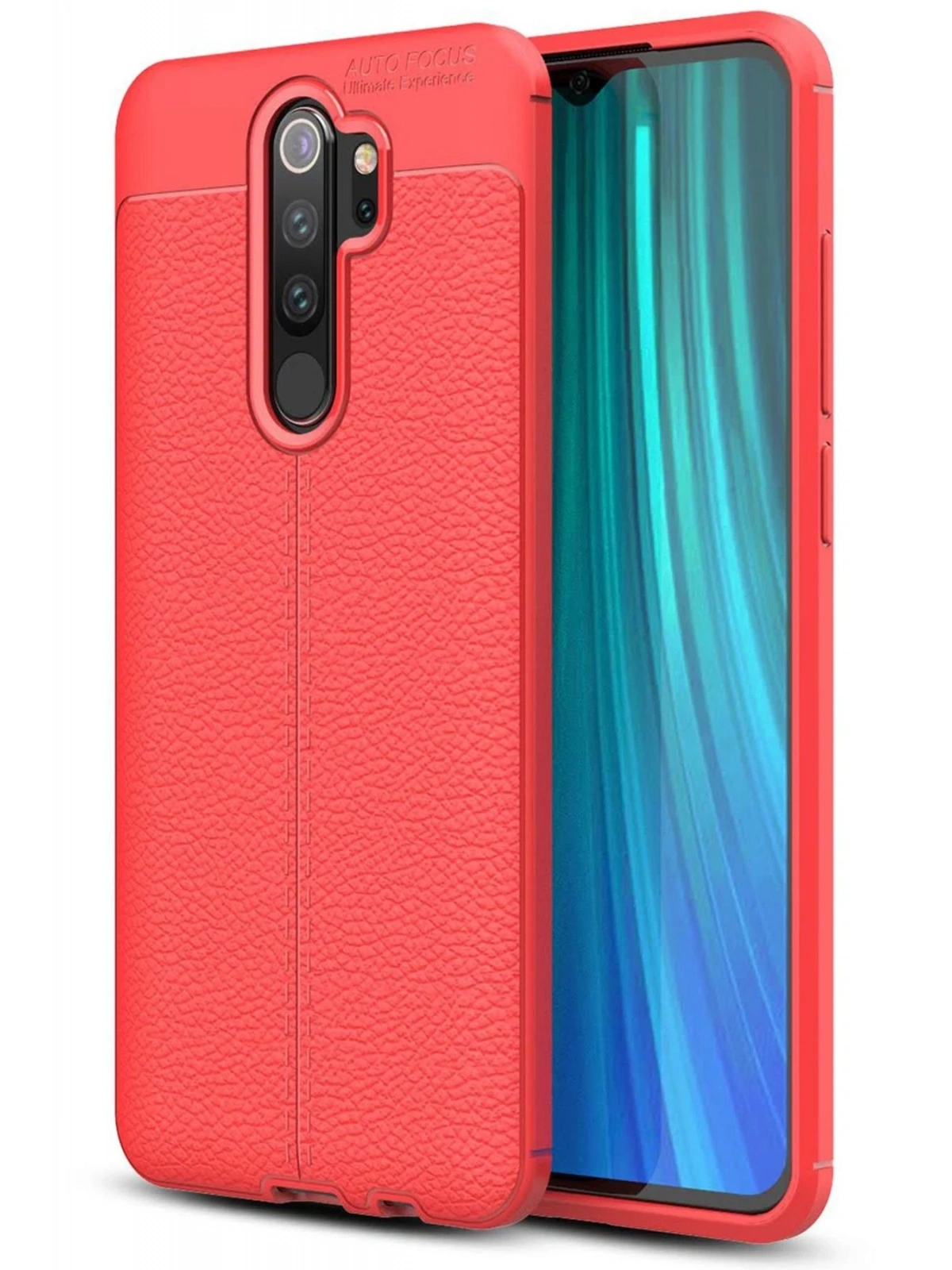 Newface Xiaomi Redmi Note 8 Pro Kılıf Auto Focus Kapak - Kırmızı