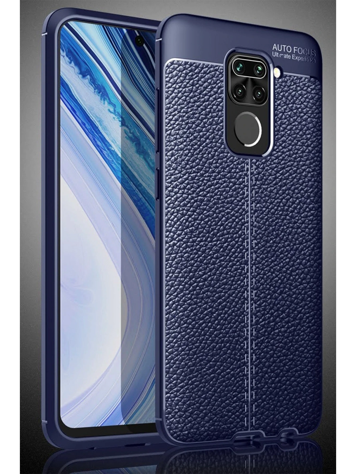 Newface Xiaomi Redmi Note 9 Kılıf Auto Focus Kapak - Lacivert