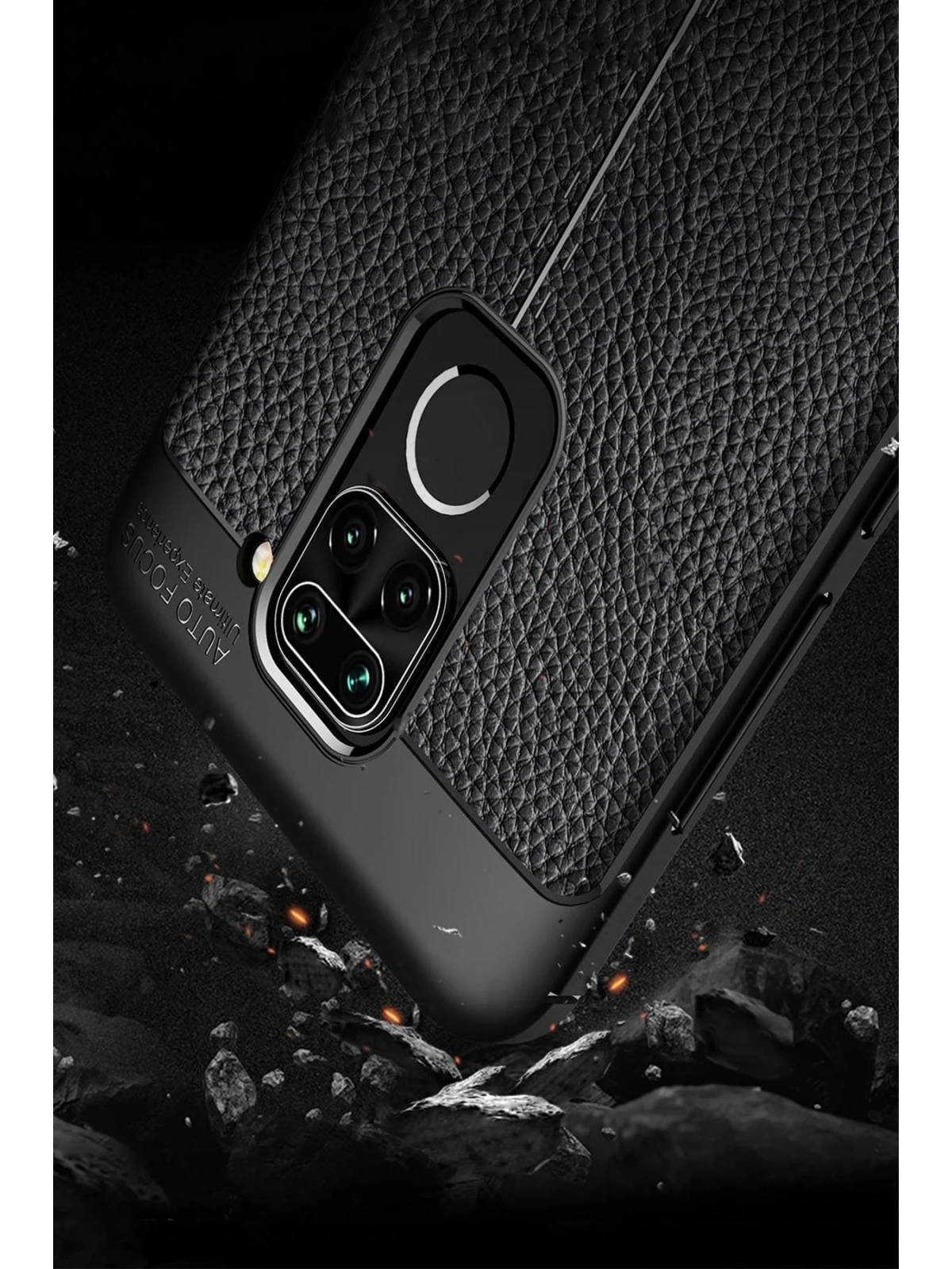 Newface Xiaomi Redmi Note 9 Kılıf Auto Focus Kapak - Lacivert