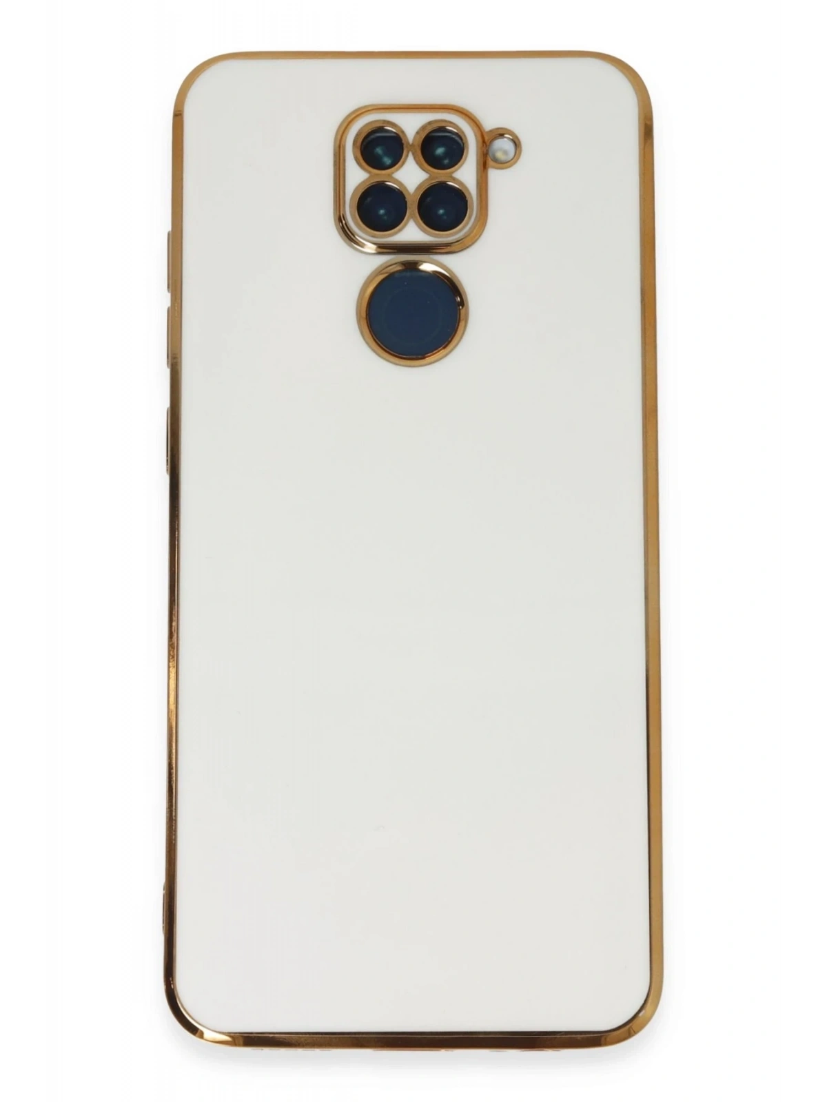 Newface Xiaomi Redmi Note 9 Kılıf Volet Silikon - Beyaz