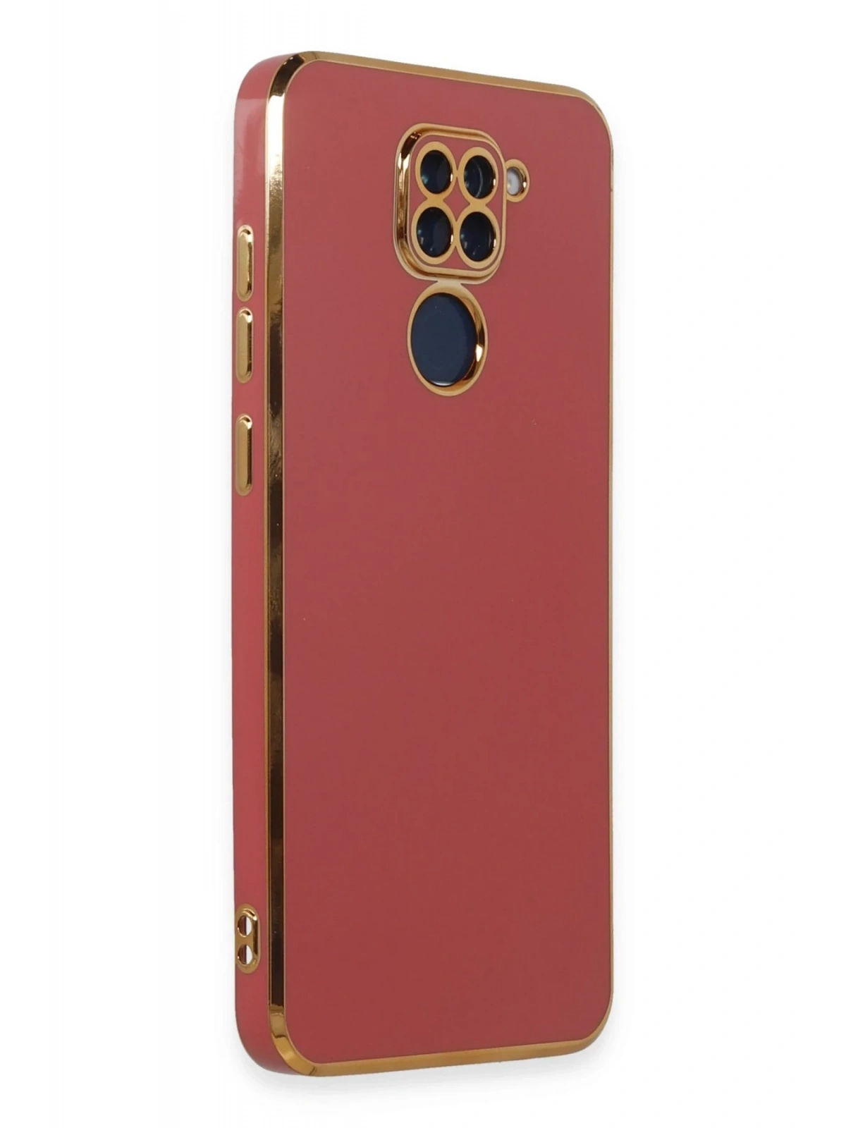 Newface Xiaomi Redmi Note 9 Kılıf Volet Silikon - Kırmızı