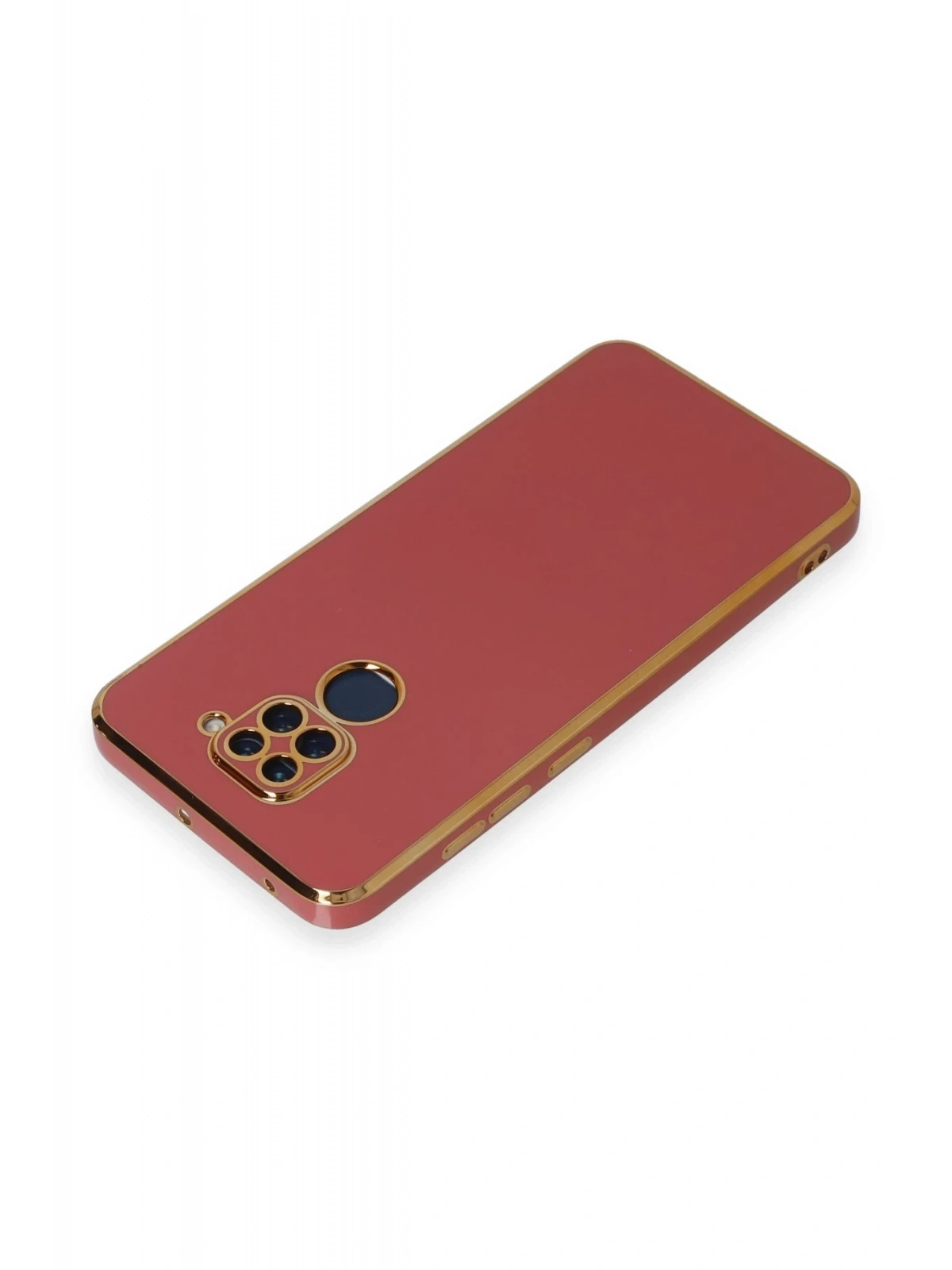Newface Xiaomi Redmi Note 9 Kılıf Volet Silikon - Kırmızı
