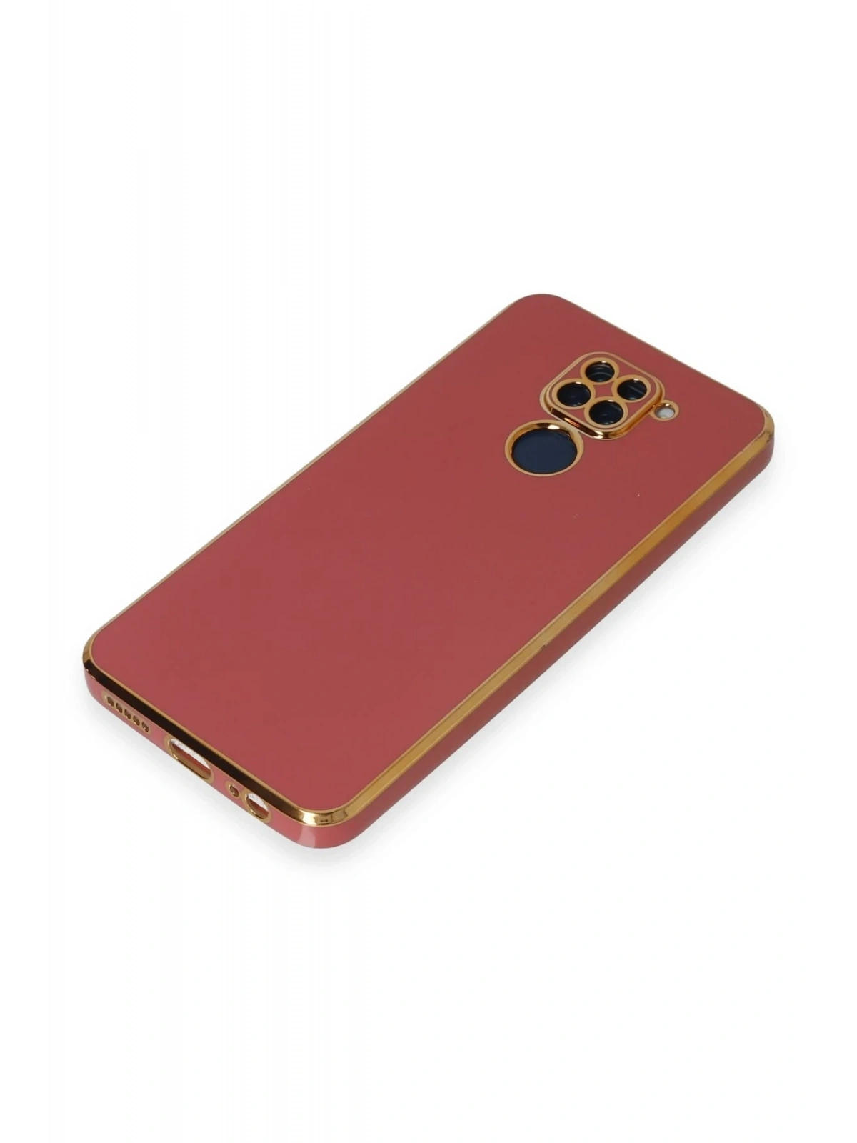 Newface Xiaomi Redmi Note 9 Kılıf Volet Silikon - Kırmızı