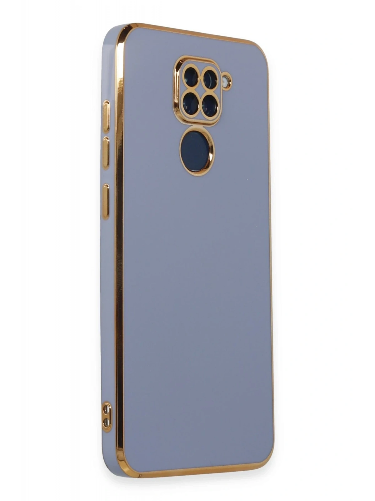 Newface Xiaomi Redmi Note 9 Kılıf Volet Silikon - Mavi