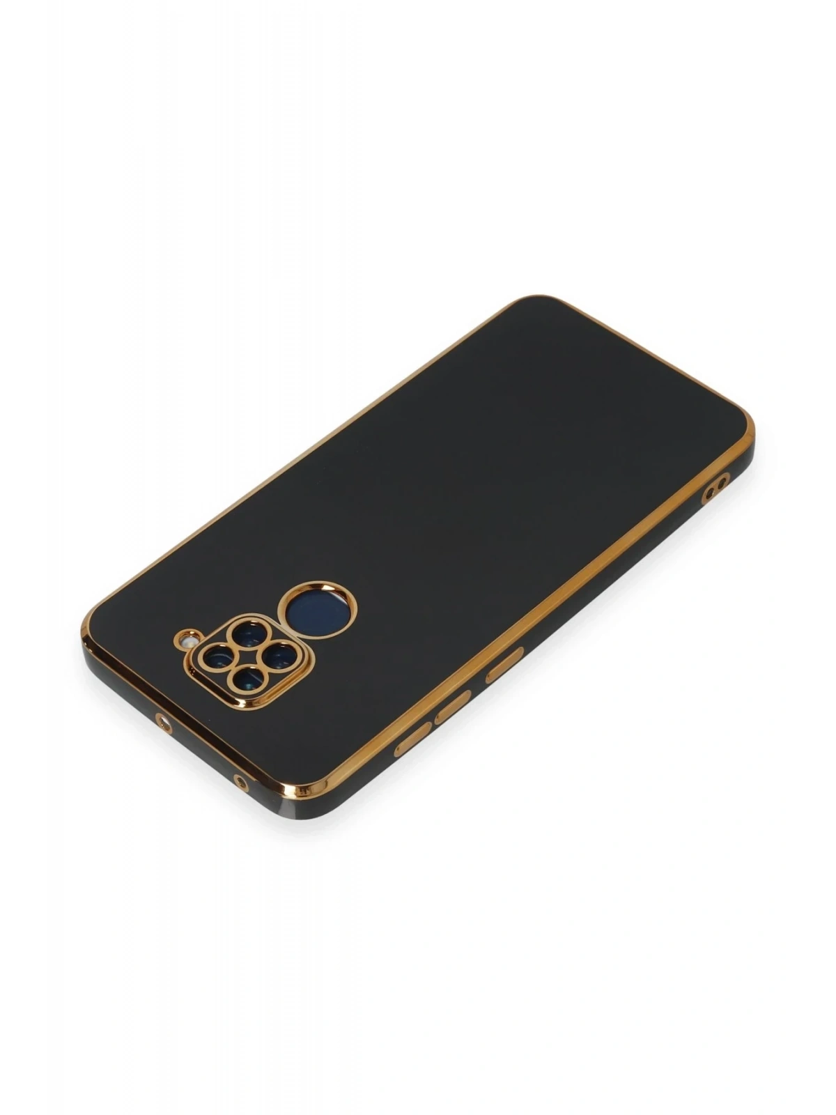 Newface Xiaomi Redmi Note 9 Kılıf Volet Silikon - Siyah