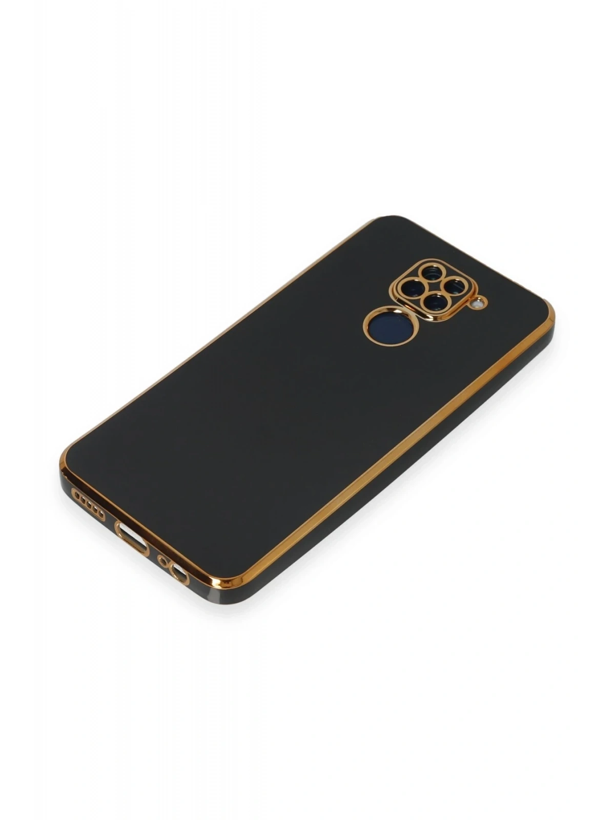 Newface Xiaomi Redmi Note 9 Kılıf Volet Silikon - Siyah