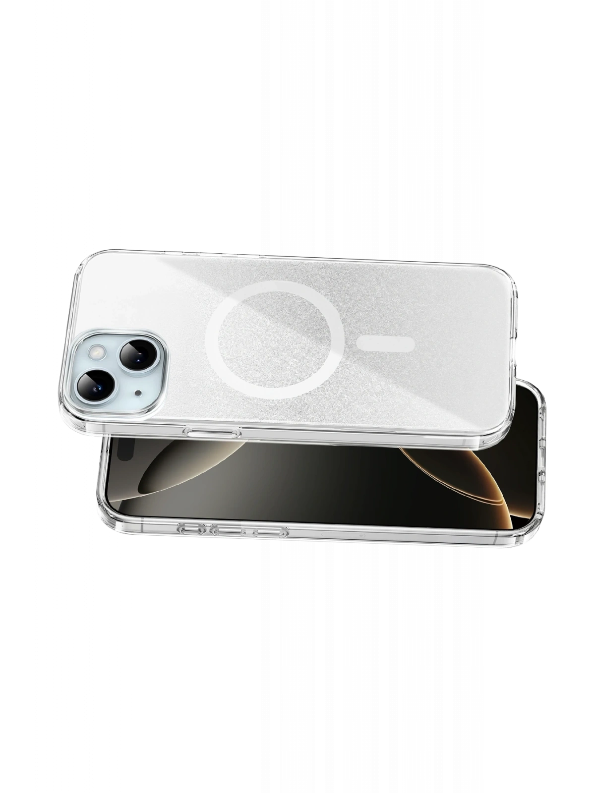 Onegif Apple iPhone 14 Sora Simli Magsafe Kapak - Beyaz