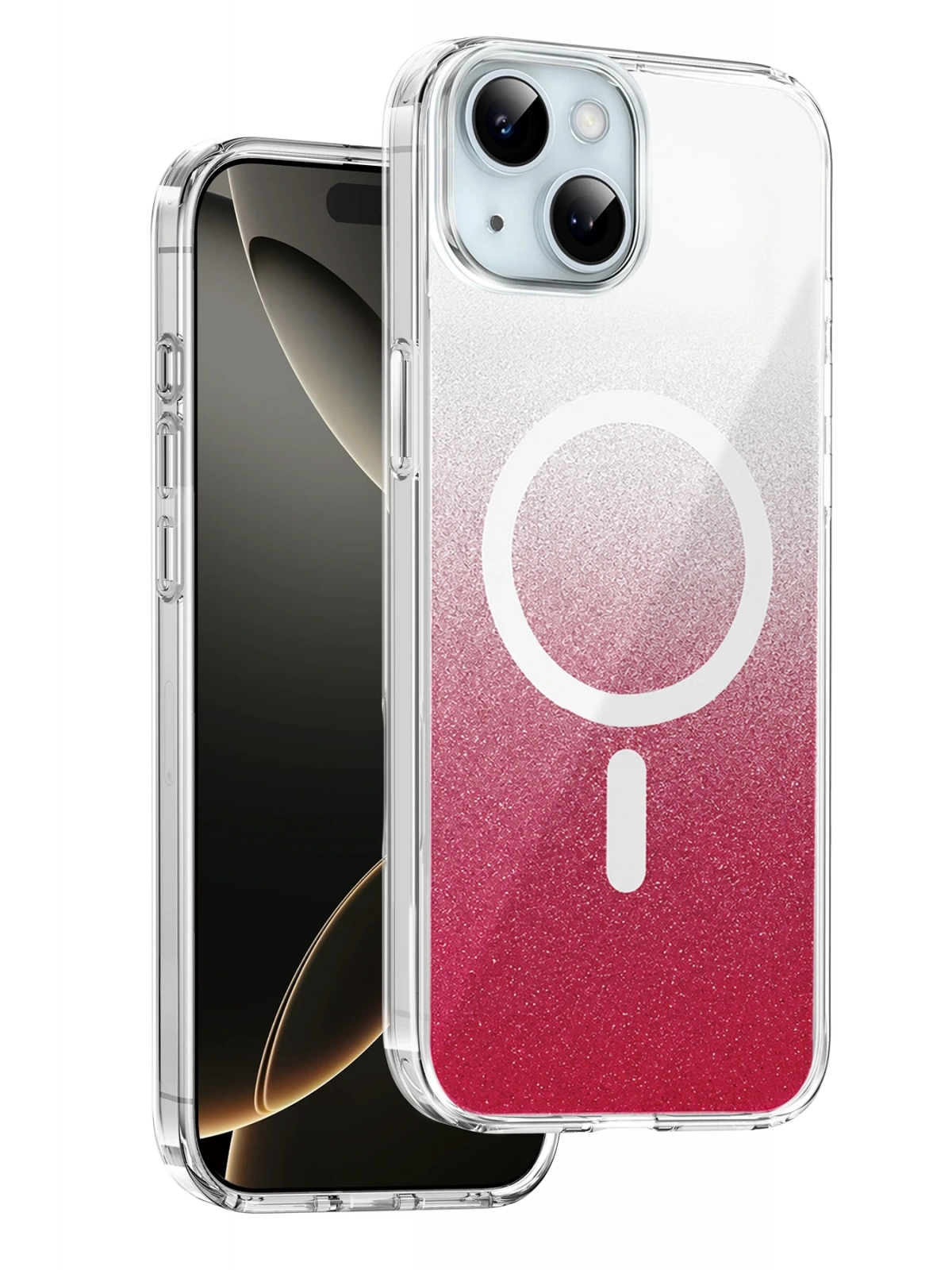 Onegif Apple iPhone 14 Sora Simli Magsafe Kapak - Kırmızı