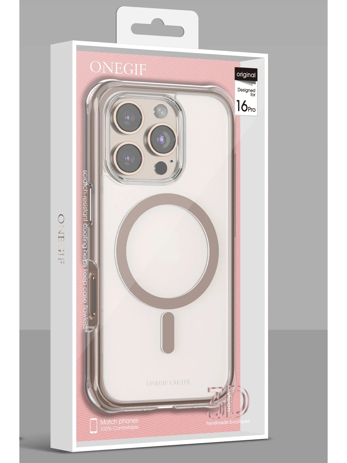 Onegif Apple iPhone 15 Pro Max Hulk Magsafe Kapak - Beyaz
