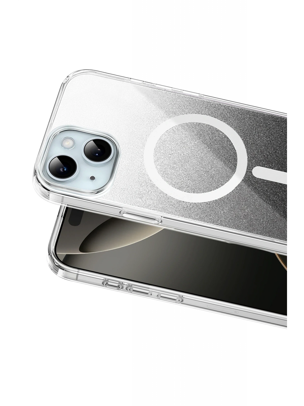 Onegif Apple iPhone 15 Sora Simli Magsafe Kapak - Siyah