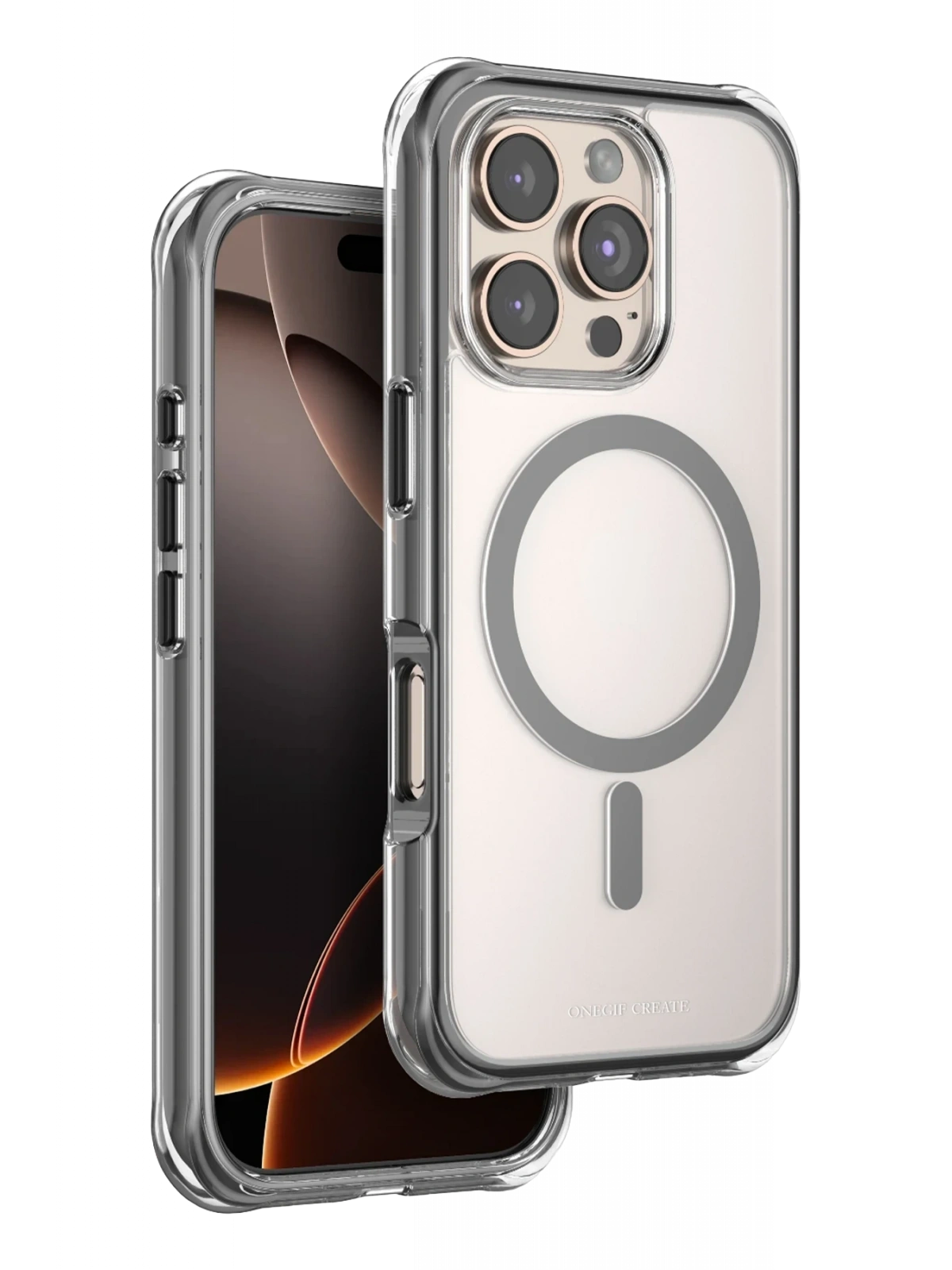 Onegif Apple iPhone 16 Pro Max Hulk Magsafe Kapak - Siyah
