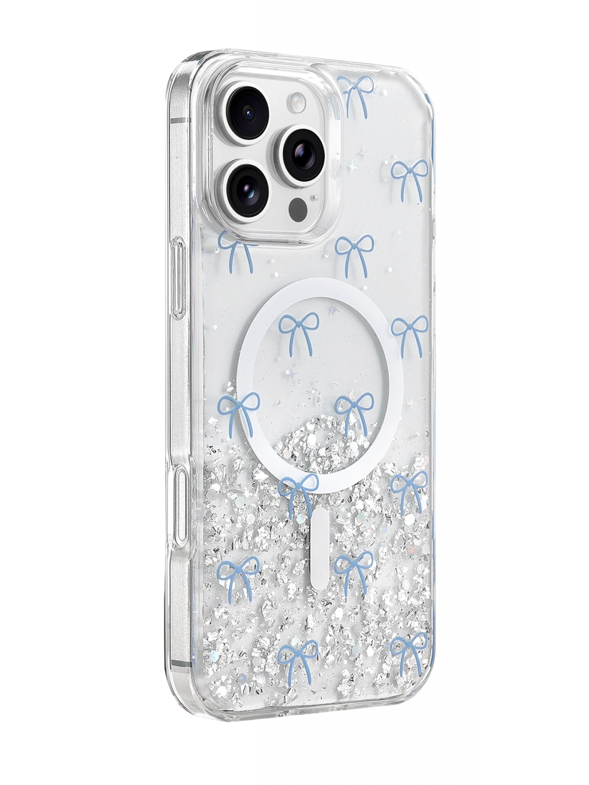 Onegif Apple iPhone 16 Pro Max Misk Simli Magsafe Kapak - Desen 3
