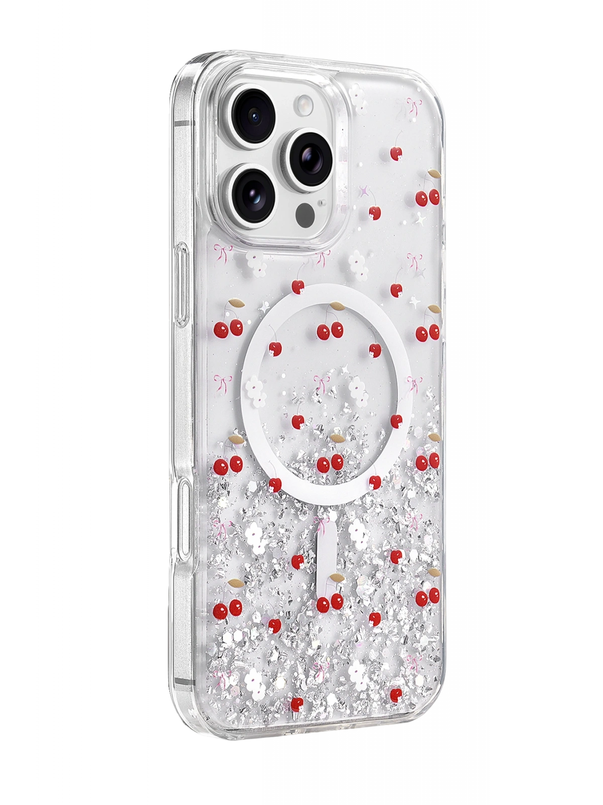 Onegif Apple iPhone 16 Pro Max Misk Simli Magsafe Kapak - Desen 5