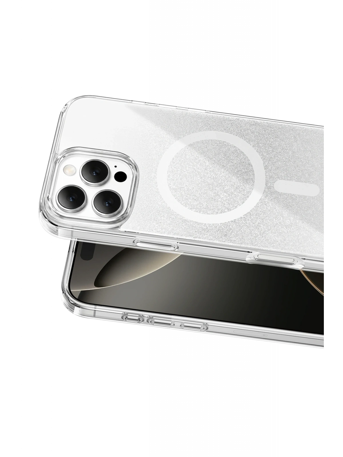 Onegif Apple iPhone 16 Pro Max Sora Simli Magsafe Kapak - Beyaz