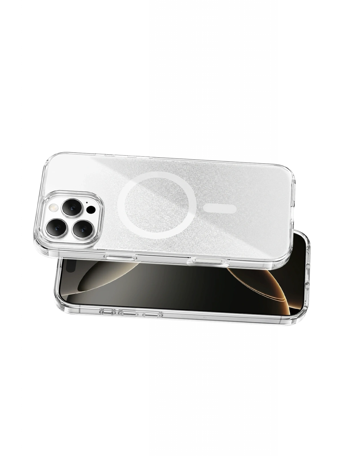 Onegif Apple iPhone 16 Pro Max Sora Simli Magsafe Kapak - Beyaz