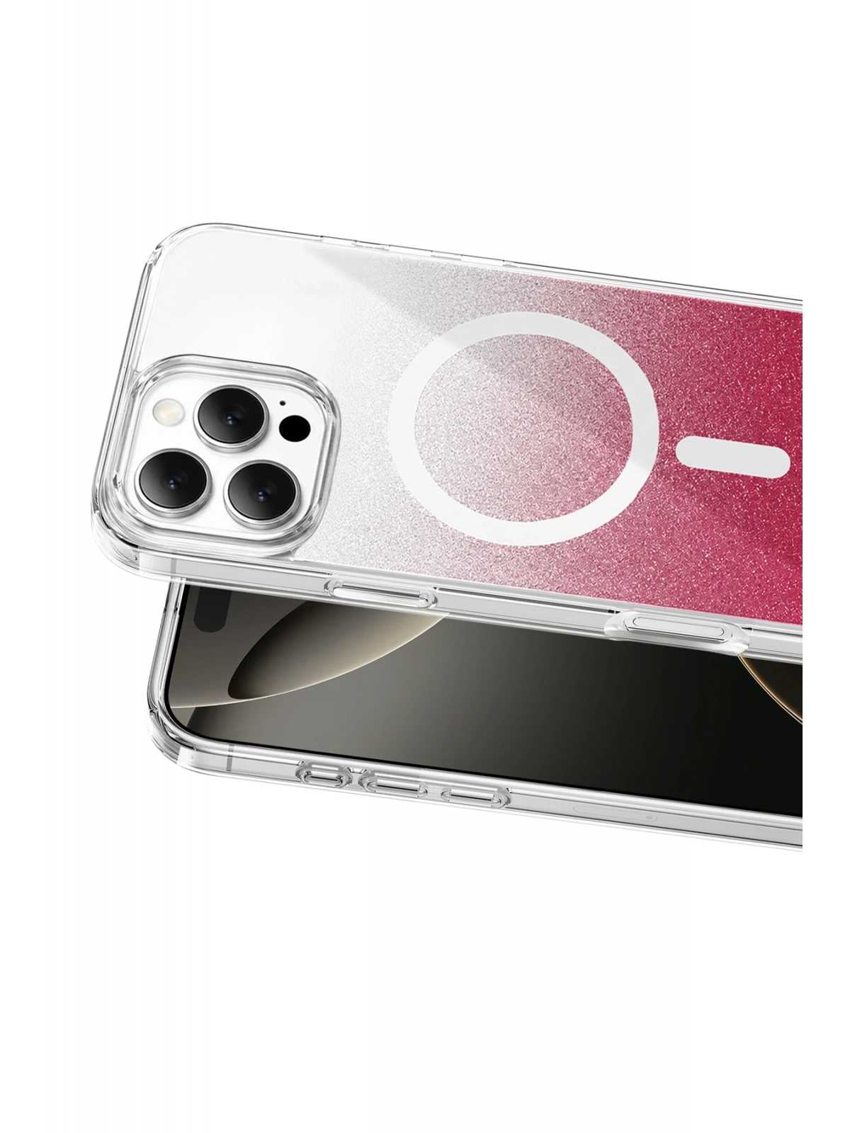 Onegif Apple iPhone 16 Pro Max Sora Simli Magsafe Kapak - Kırmızı