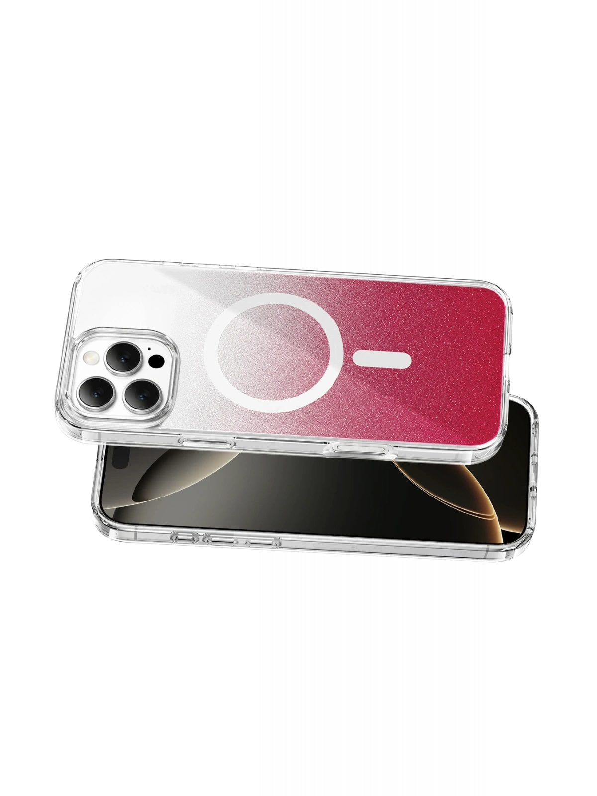 Onegif Apple iPhone 16 Pro Max Sora Simli Magsafe Kapak - Kırmızı