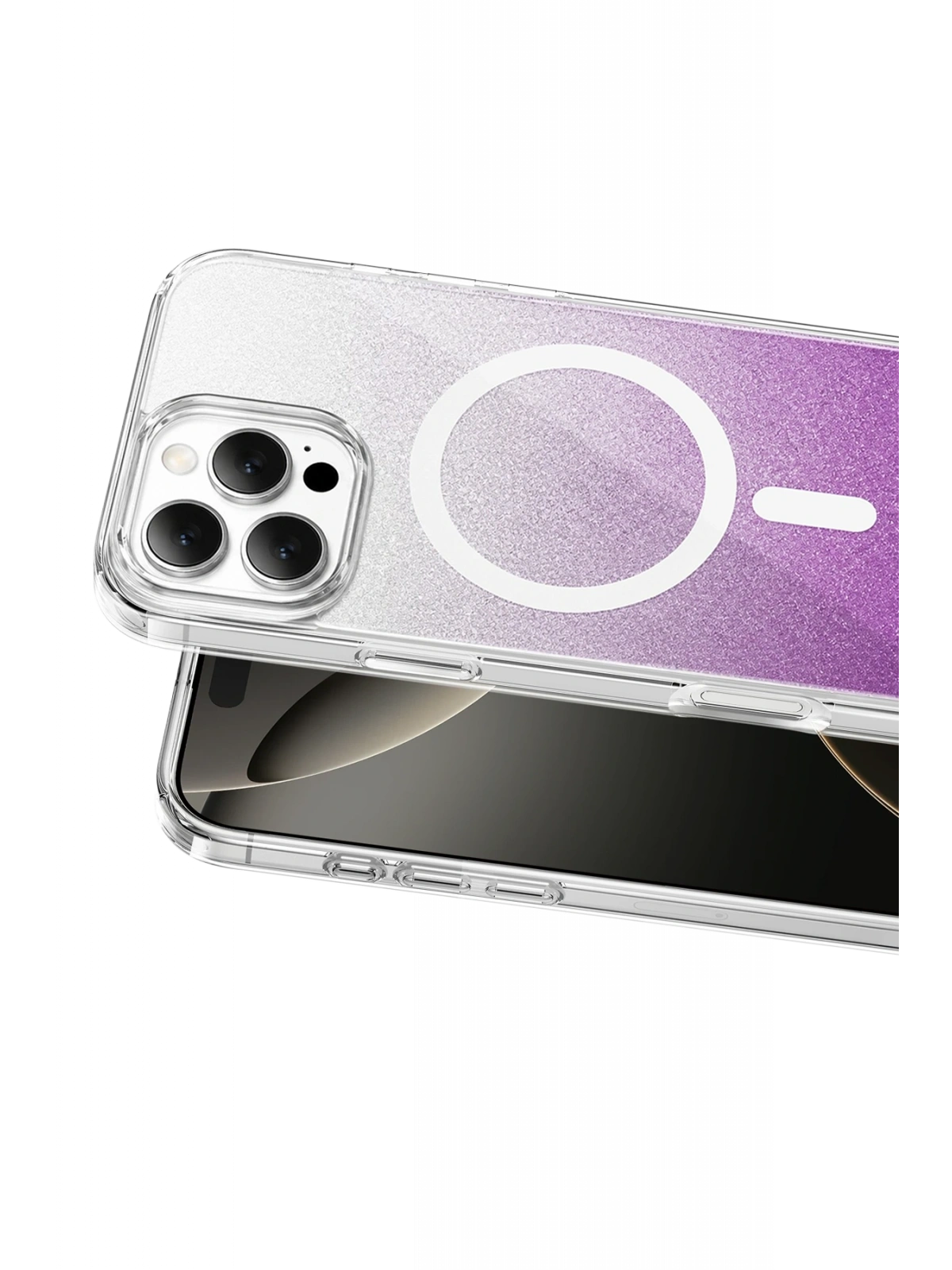 Onegif Apple iPhone 16 Pro Max Sora Simli Magsafe Kapak - Mor