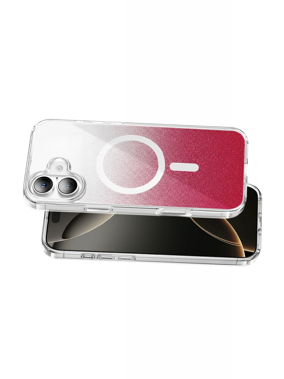 Onegif Apple iPhone 16 Sora Simli Magsafe Kapak - Kırmızı