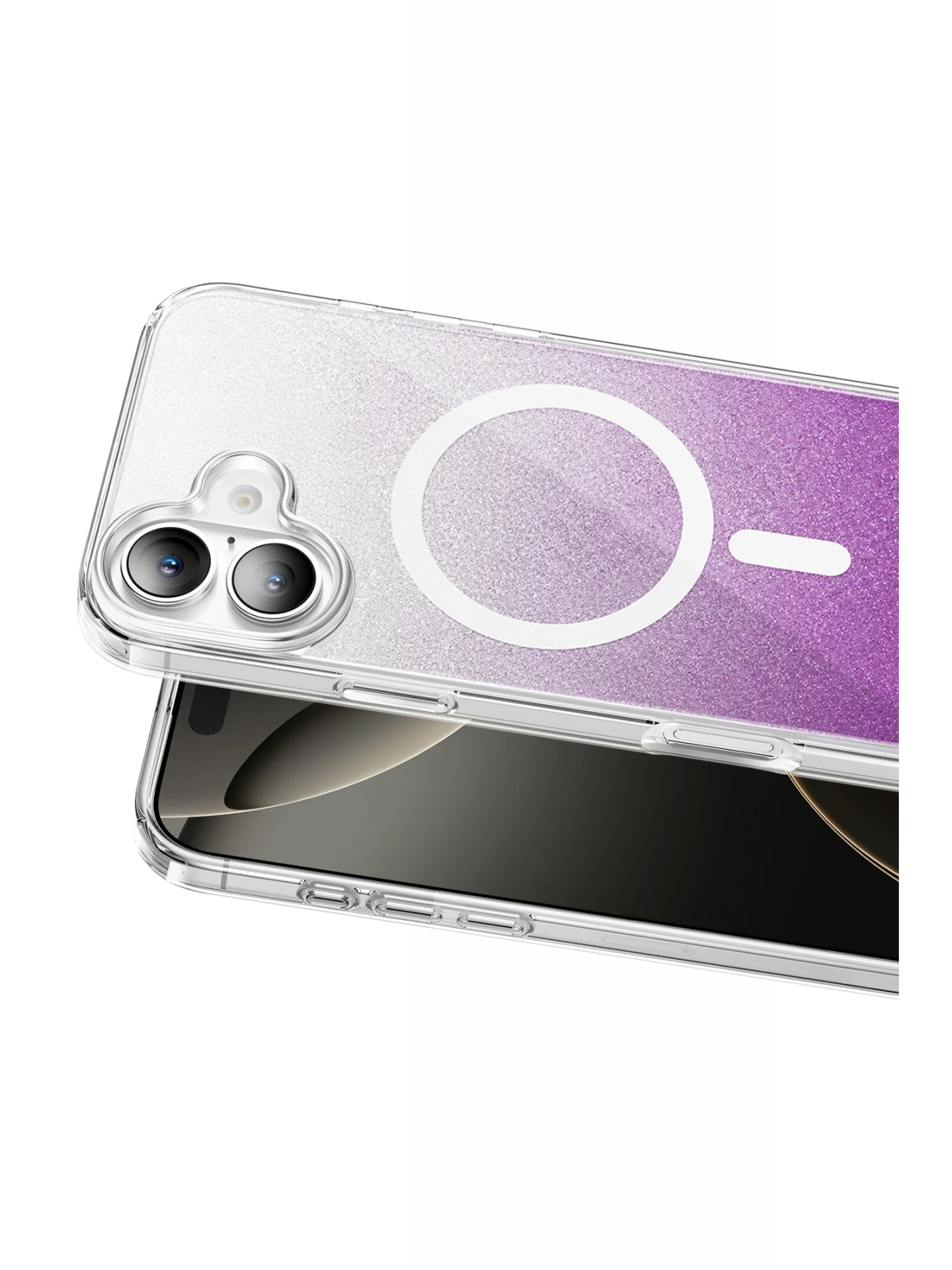 Onegif Apple iPhone 16 Sora Simli Magsafe Kapak - Mor