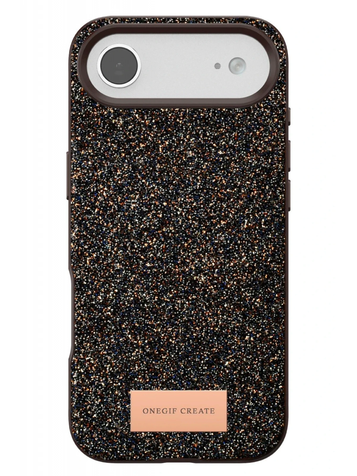 Onegif Apple iPhone 17 Air Bright Simli Kapak - Gold