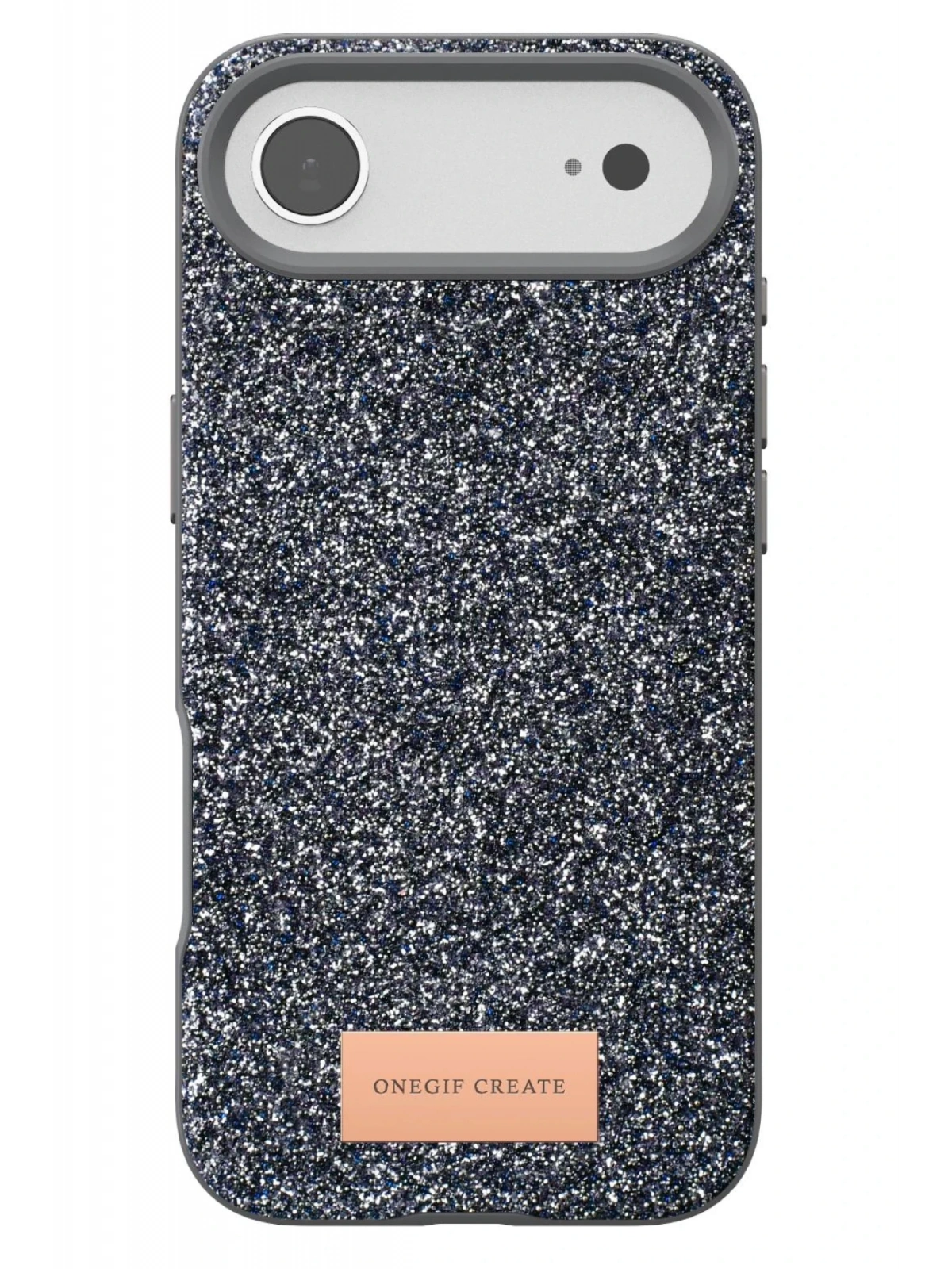 Onegif Apple iPhone 17 Air Bright Simli Kapak - Gümüş