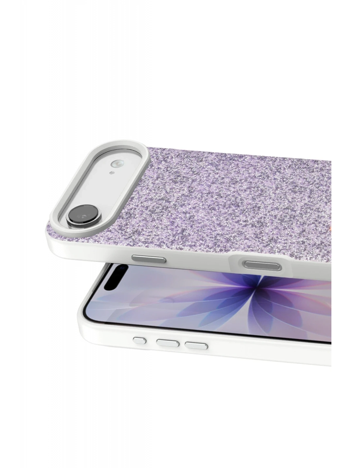 Onegif Apple iPhone 17 Air Bright Simli Kapak - Lila