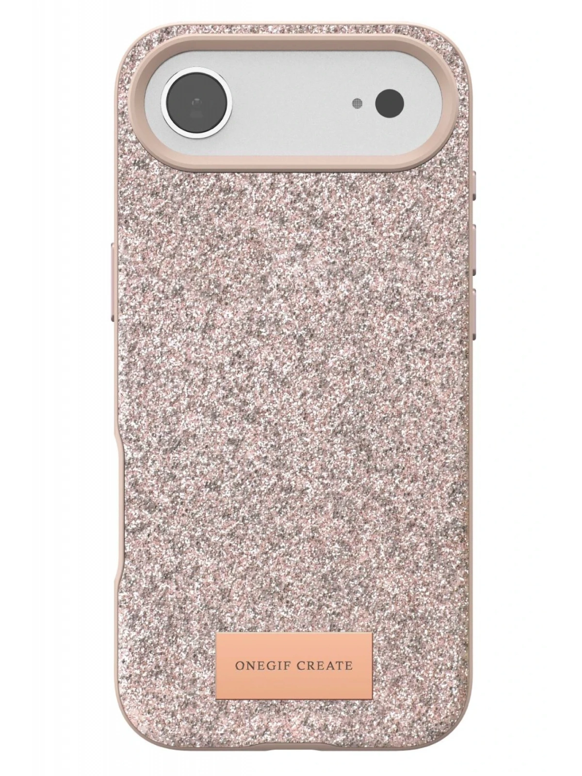 Onegif Apple iPhone 17 Air Bright Simli Kapak - Pembe
