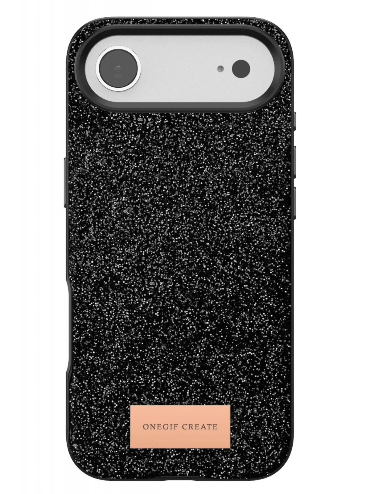 Onegif Apple iPhone 17 Air Bright Simli Kapak - Siyah