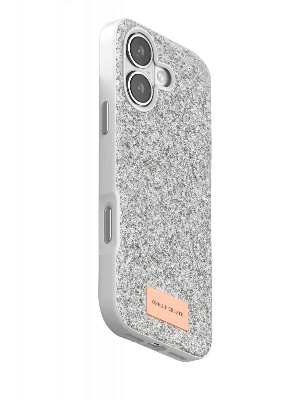 Onegif Apple iPhone 17 Bright Simli Kapak - Beyaz