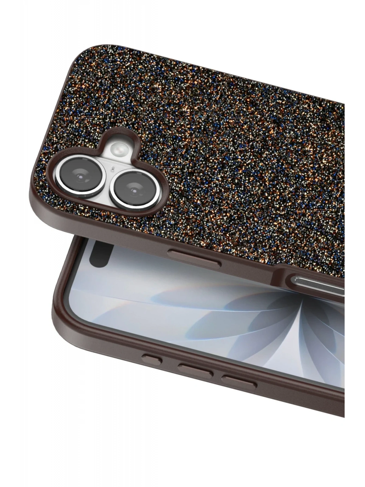 Onegif Apple iPhone 17 Bright Simli Kapak - Gold